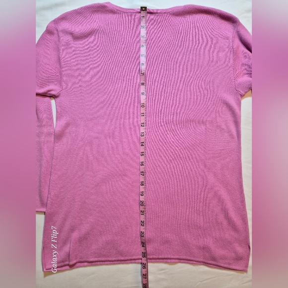 Talbots Petites Soft Pink V-Neck Sweater - Size LP - Picture 6 of 8